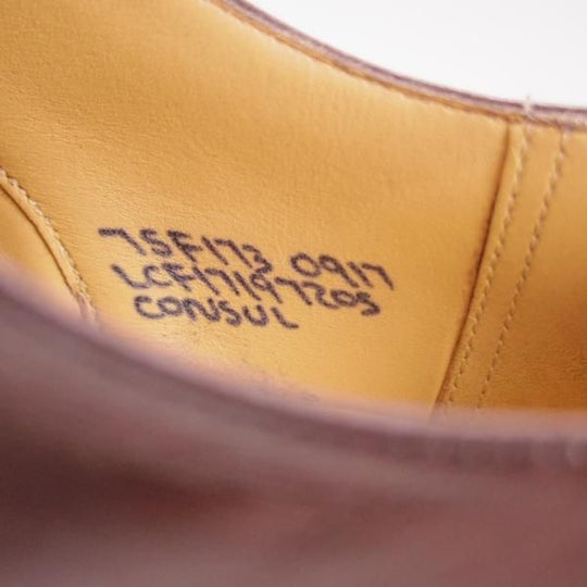 美品★チャーチ 75F/UK7.5【定価￥130,900-★コンサル/CONSUL】173ラスト/ストレートチップ/5都市/ネバダカーフ/メンズ/Church's★e959