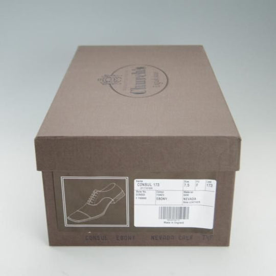 美品★チャーチ 75F/UK7.5【定価￥130,900-★コンサル/CONSUL】173ラスト/ストレートチップ/5都市/ネバダカーフ/メンズ/Church's★e959