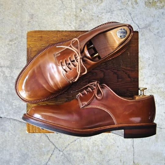 極上★(英)アルフレッド・サージェント UK7.5【貴重★ウイスキーコードバン仕様/エクスクルーシブライン】茶/Alfred Sargent★e964