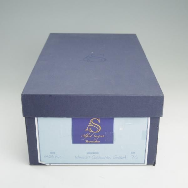 極上★(英)アルフレッド・サージェント UK7.5【貴重★ウイスキーコードバン仕様/エクスクルーシブライン】茶/Alfred Sargent★e964