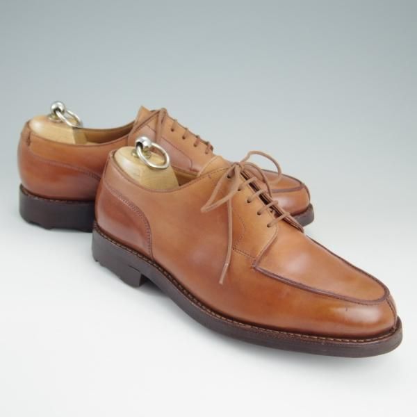 極上★クロケット&ジョーンズ 5.5E【現行定価￥88,000-★モールトン/MORETON】リッジウェイソール/292ラスト/茶/Crockett&Jones★e965