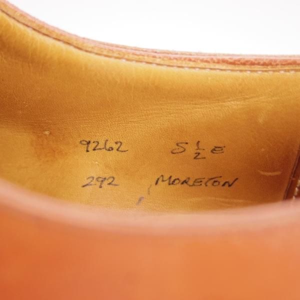 極上★クロケット&ジョーンズ 5.5E【現行定価￥88,000-★モールトン/MORETON】リッジウェイソール/292ラスト/茶/Crockett&Jones★e965