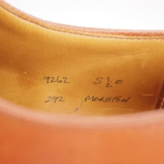 極上★クロケット&ジョーンズ 5.5E【現行定価￥88,000-★モールトン/MORETON】リッジウェイソール/292ラスト/茶/Crockett&Jones★e965