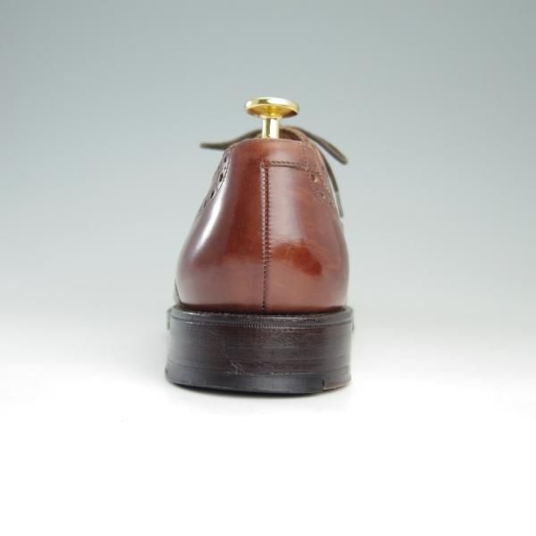 極上★クロケット&ジョーンズ 8E【★フルブローグ/LONDON】ロンドン/カーフ/茶/メンズ/Crockett&Jones★e966