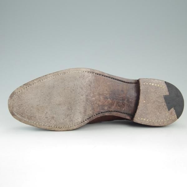 極上★クロケット&ジョーンズ 8E【★フルブローグ/LONDON】ロンドン/カーフ/茶/メンズ/Crockett&Jones★e966