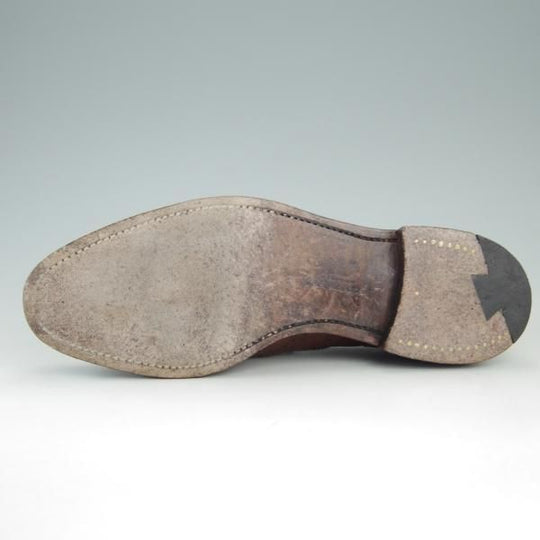 極上★クロケット&ジョーンズ 8E【★フルブローグ/LONDON】ロンドン/カーフ/茶/メンズ/Crockett&Jones★e966