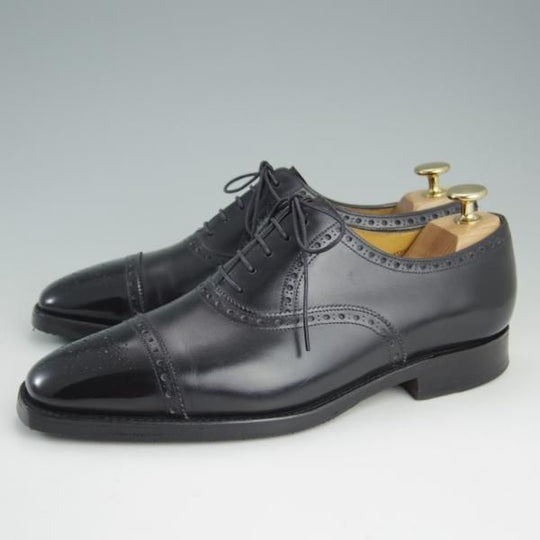 極上★ジョンロブ 5E【★セミブローグ/STRATFORD/8000ラスト】カーフ/黒/メンズ/JOHN LOBB★e968