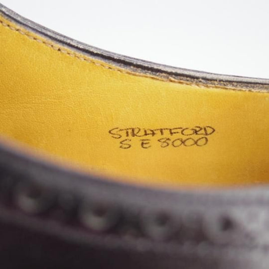 極上★ジョンロブ 5E【★セミブローグ/STRATFORD/8000ラスト】カーフ/黒/メンズ/JOHN LOBB★e968