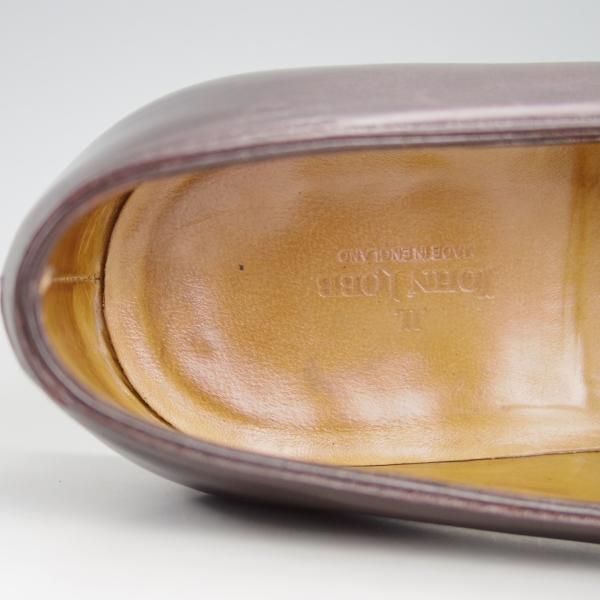 極上★ジョンロブ 7.5EE【定価￥243,100-★フルストラップコインローファー/FENCOTE】4098ラスト/ミスティカーフ/濃茶/JOHN LOBB★e969