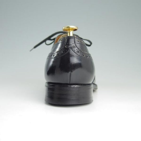 極上★チャーチ 75F/UK7.5【旧チャーチ★ブックバインダーカーフ/3都市ロゴ/HICKSTEAD】84ラスト/フルブローグ/黒/メンズ/Church's★e973