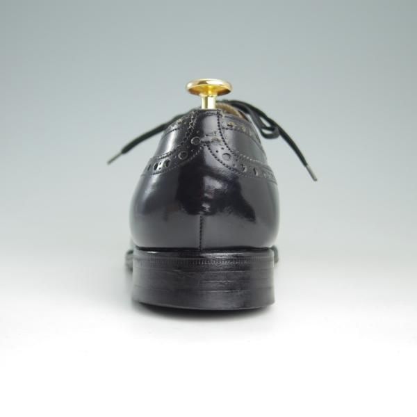 極上★チャーチ 75F/UK7.5【旧チャーチ★ブックバインダーカーフ/3都市ロゴ/HICKSTEAD】84ラスト/フルブローグ/黒/メンズ/Church's★e973