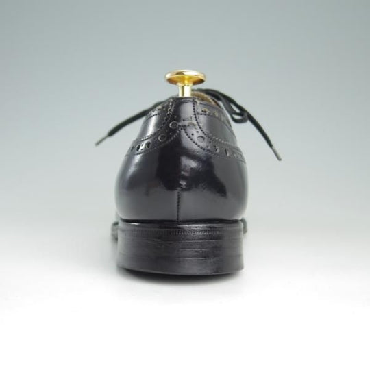 極上★チャーチ 75F/UK7.5【旧チャーチ★ブックバインダーカーフ/3都市ロゴ/HICKSTEAD】84ラスト/フルブローグ/黒/メンズ/Church's★e973