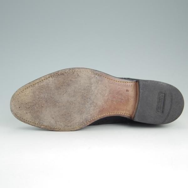 極上★チャーチ 75F/UK7.5【旧チャーチ★ブックバインダーカーフ/3都市ロゴ/HICKSTEAD】84ラスト/フルブローグ/黒/メンズ/Church's★e973