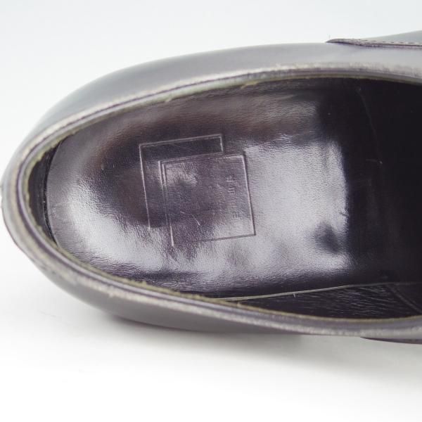 極上★三陽山長 SIZE 7.5【貴重★6アイレット仕様の友二郎/ストレートチップ】R209ラスト/カーフ/黒/メンズ/SanyoYamacho★e977