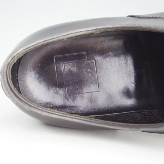 極上★三陽山長 SIZE 7.5【貴重★6アイレット仕様の友二郎/ストレートチップ】R209ラスト/カーフ/黒/メンズ/SanyoYamacho★e977
