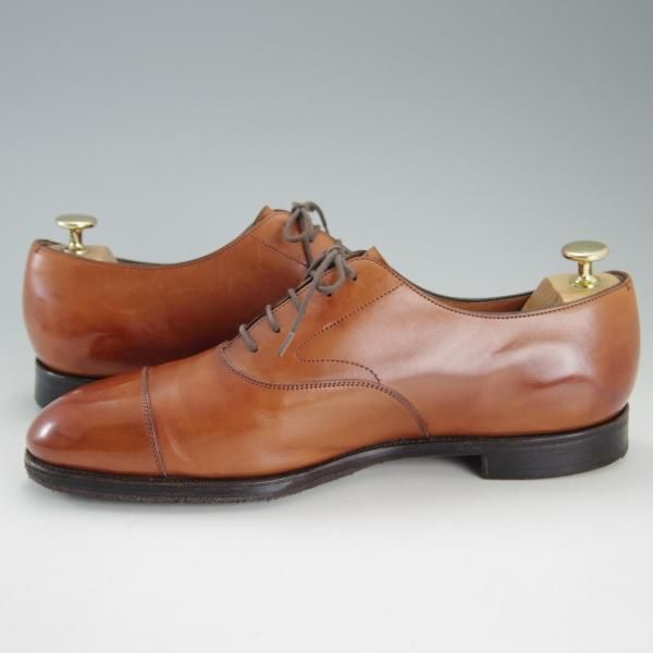 極上★エドワードグリーン 8.5E【定価￥174,900-★チェルシー/CHELSEA/202ラスト】ストレートチップ/カーフ/茶/EDWARD GREEN★e978