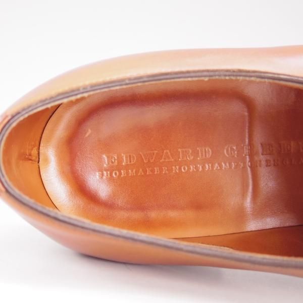 極上★エドワードグリーン 8.5E【定価￥174,900-★チェルシー/CHELSEA/202ラスト】ストレートチップ/カーフ/茶/EDWARD GREEN★e978