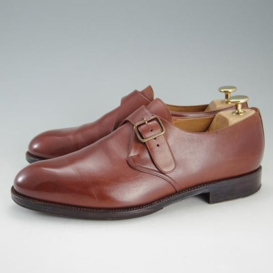 極上★(スペイン製)YANKO/ヤンコ SIZE 25【グッドイヤーウェルテッド製法★モンクストラップ】10400301/カーフ/茶/メンズ★e979