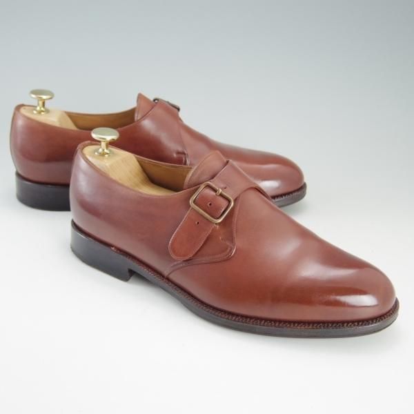 極上★(スペイン製)YANKO/ヤンコ SIZE 25【グッドイヤーウェルテッド製法★モンクストラップ】10400301/カーフ/茶/メンズ★e979