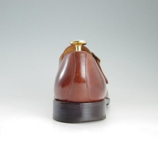 極上★(スペイン製)YANKO/ヤンコ SIZE 25【グッドイヤーウェルテッド製法★モンクストラップ】10400301/カーフ/茶/メンズ★e979