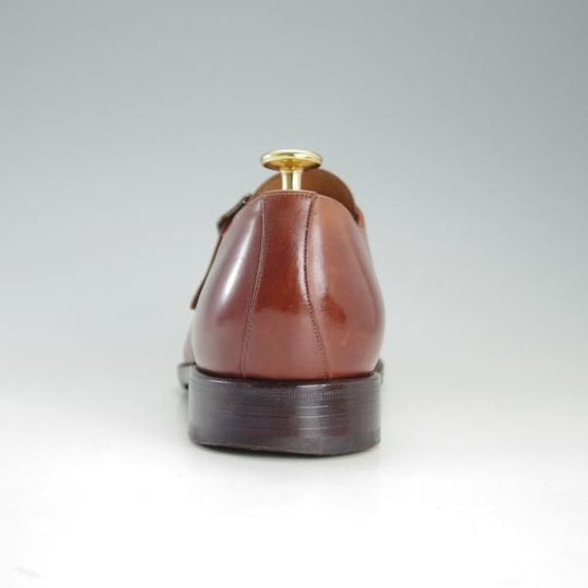 極上★(スペイン製)YANKO/ヤンコ SIZE 25【グッドイヤーウェルテッド製法★モンクストラップ】10400301/カーフ/茶/メンズ★e979