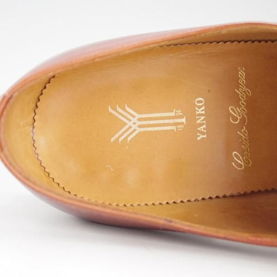 極上★(スペイン製)YANKO/ヤンコ SIZE 25【グッドイヤーウェルテッド製法★モンクストラップ】10400301/カーフ/茶/メンズ★e979