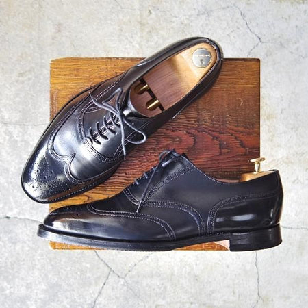 ★(英)チーニー 8G【★フルブローグ/6184ラスト】カーフ/黒/メンズ/CHEANEY★e980