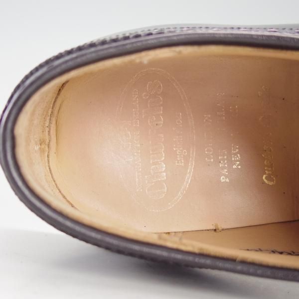 極上★チャーチ 70F/UK7【貴重★100ラスト/GRAFTON/グラフトン】フルブローグ/ポリッシュドバインダーカーフ/黒/4都市/Church's★e982