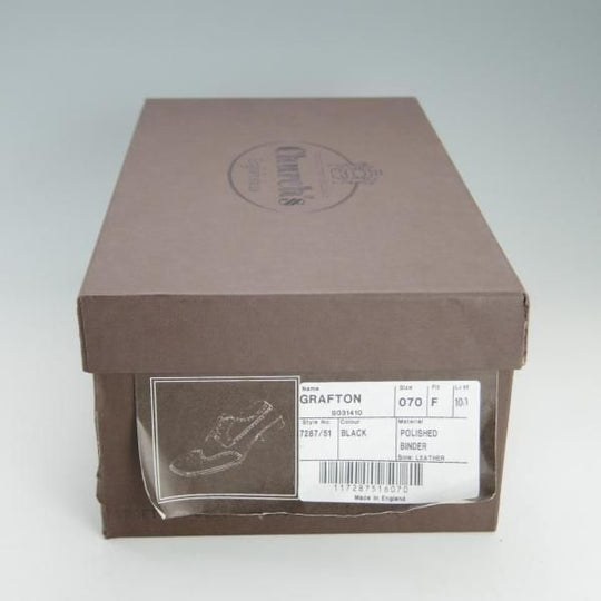 極上★チャーチ 70F/UK7【貴重★100ラスト/GRAFTON/グラフトン】フルブローグ/ポリッシュドバインダーカーフ/黒/4都市/Church's★e982