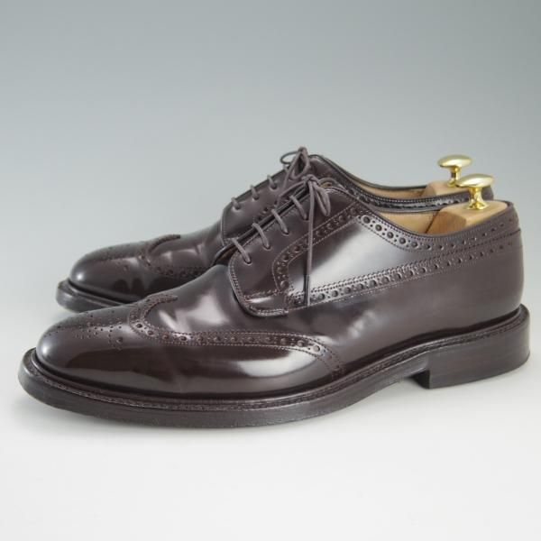 極上★チャーチ 85G/UK8.5【貴重★100ラスト/GRAFTON/グラフトン】ポリッシュドバインダーカーフ/ライトエボニー/Church's★e983