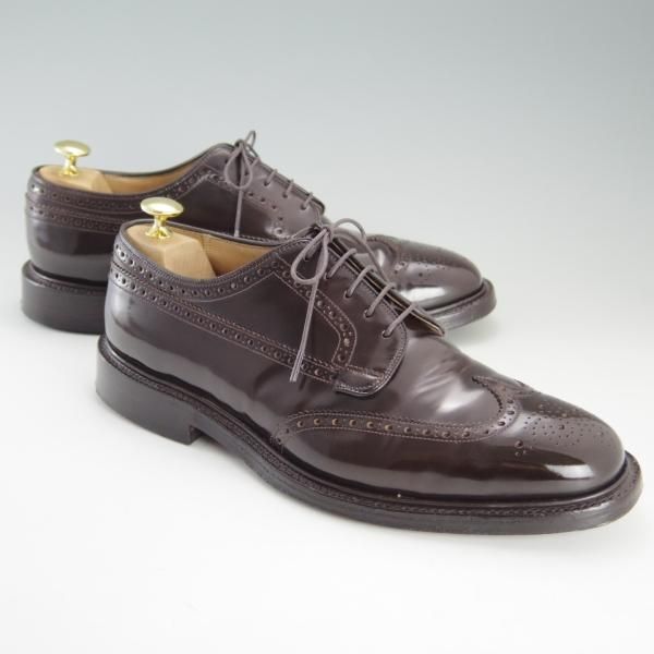 極上★チャーチ 85G/UK8.5【貴重★100ラスト/GRAFTON/グラフトン】ポリッシュドバインダーカーフ/ライトエボニー/Church's★e983