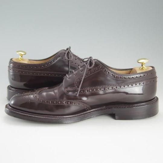 極上★チャーチ 85G/UK8.5【貴重★100ラスト/GRAFTON/グラフトン】ポリッシュドバインダーカーフ/ライトエボニー/Church's★e983