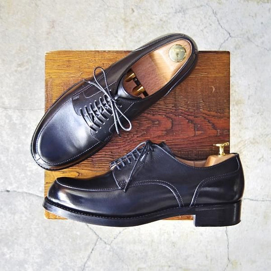 極美品★(恵比寿)ショセ SIZE 24.5【定価￥74,800-★Sublime by chausser/SU-101】Uチップ/カーフ/黒/メンズ/サブライム★e985