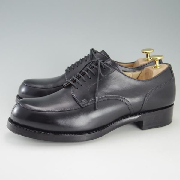 極美品★(恵比寿)ショセ SIZE 24.5【定価￥74,800-★Sublime by chausser/SU-101】Uチップ/カーフ/黒/メンズ/サブライム★e985