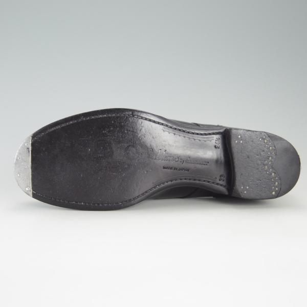 極美品★(恵比寿)ショセ SIZE 24.5【定価￥74,800-★Sublime by chausser/SU-101】Uチップ/カーフ/黒/メンズ/サブライム★e985