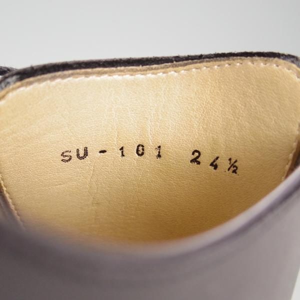 極美品★(恵比寿)ショセ SIZE 24.5【定価￥74,800-★Sublime by chausser/SU-101】Uチップ/カーフ/黒/メンズ/サブライム★e985