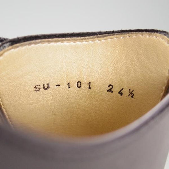 極美品★(恵比寿)ショセ SIZE 24.5【定価￥74,800-★Sublime by chausser/SU-101】Uチップ/カーフ/黒/メンズ/サブライム★e985
