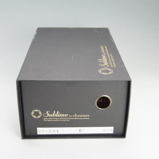 極美品★(恵比寿)ショセ SIZE 24.5【定価￥74,800-★Sublime by chausser/SU-101】Uチップ/カーフ/黒/メンズ/サブライム★e985