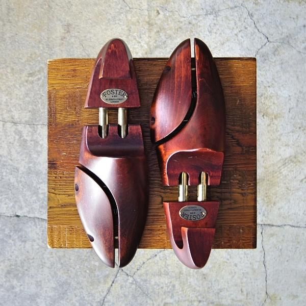 極上★(英)FOSTER&SON/フォスター&サン SIZE 8【貴重★純正シューツリー】木製シューキーパー/メンズ★e987