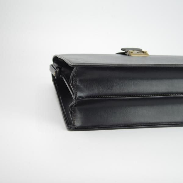 極上★アクアスキュータム/Aquascutum【★レザー/ダレスバッグ】メンズ/ビジネス/バッグ/ブリーフケース/黒/革/鞄★N5585