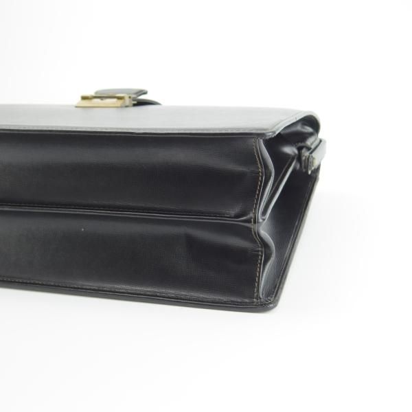 極上★アクアスキュータム/Aquascutum【★レザー/ダレスバッグ】メンズ/ビジネス/バッグ/ブリーフケース/黒/革/鞄★N5585