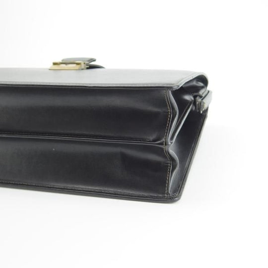 極上★アクアスキュータム/Aquascutum【★レザー/ダレスバッグ】メンズ/ビジネス/バッグ/ブリーフケース/黒/革/鞄★N5585