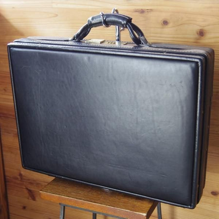 極上★(米)ハートマン/hartmann luggage【定価20万円以上★アタッシュケース】ベルティングレザー/黒/メンズ/ビジネス/バッグ/革/鞄★N5586