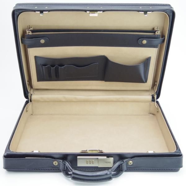 極上★(米)ハートマン/hartmann luggage【定価20万円以上★アタッシュケース】ベルティングレザー/黒/メンズ/ビジネス/バッグ/革/鞄★N5586