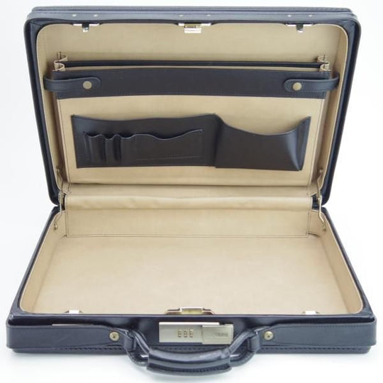 極上★(米)ハートマン/hartmann luggage【定価20万円以上★アタッシュケース】ベルティングレザー/黒/メンズ/ビジネス/バッグ/革/鞄★N5586