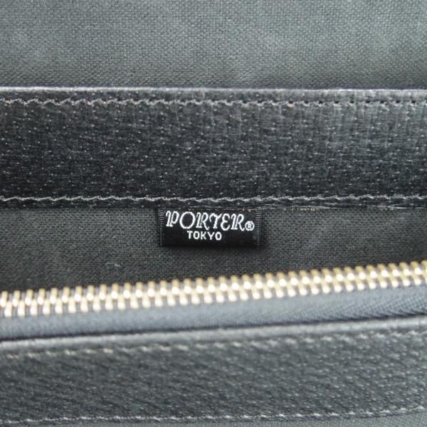 希少・極美品■PORTER ビジネスバッグ　オールレザー ブラック 極上☆ポーター/PORTER【貴重☆レザー/アタッシュケース】メンズ