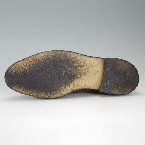 美品★クロケット&ジョーンズ 7.5E【★フルブローグ/FINSBURY】341ラスト/スエード/JAGUAR/茶/メンズ/Crockett&Jones★e992