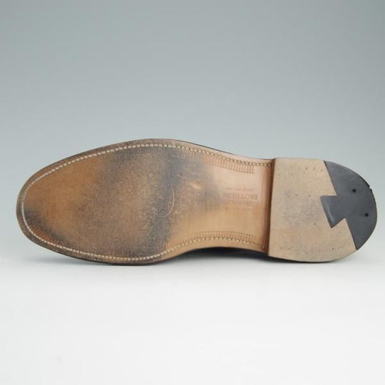 美品★オールデン 10D【コードバン仕様★BROOKS BROTHERS別注/06605】プレーントゥ/赤茶/ブルックスブラザーズ/Alden★e995