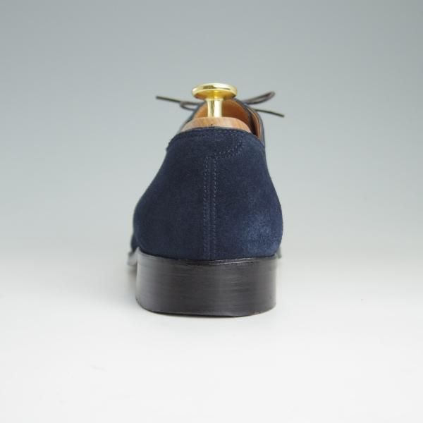 美品★ジョンロブ SIZE 6.5【貴重★PARISロゴ時代の製品/ADOUR】ストレートチップ/スエード/紺/メンズ/JOHN LOBB★e996