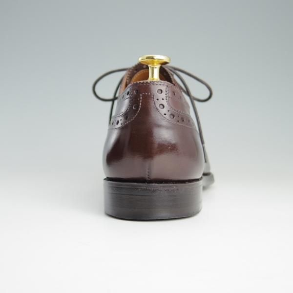 極上★(英)グレンソン 7.5F【定価￥74,800-★セミブローグ/OXFORD】22352/カーフ/赤茶/メンズ/GRENSON★e997